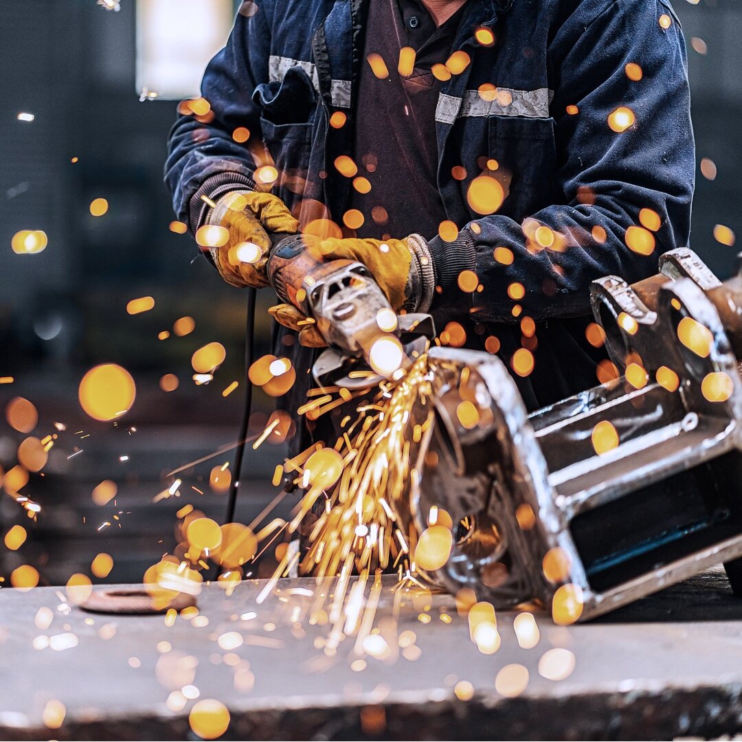 Metallverarbeitung Eisen Funken Metallverarbeitung Eisen Funken