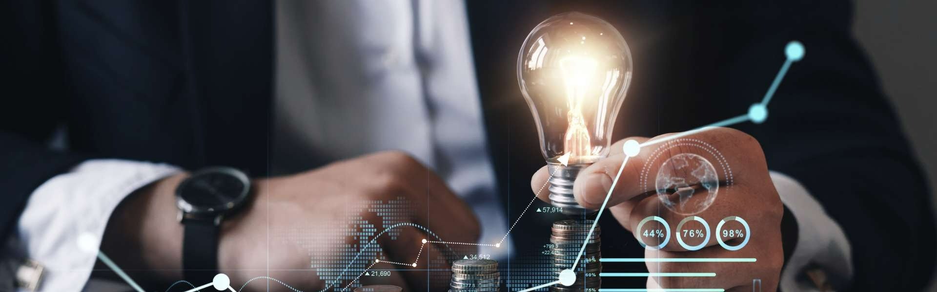 Light bulb in hand