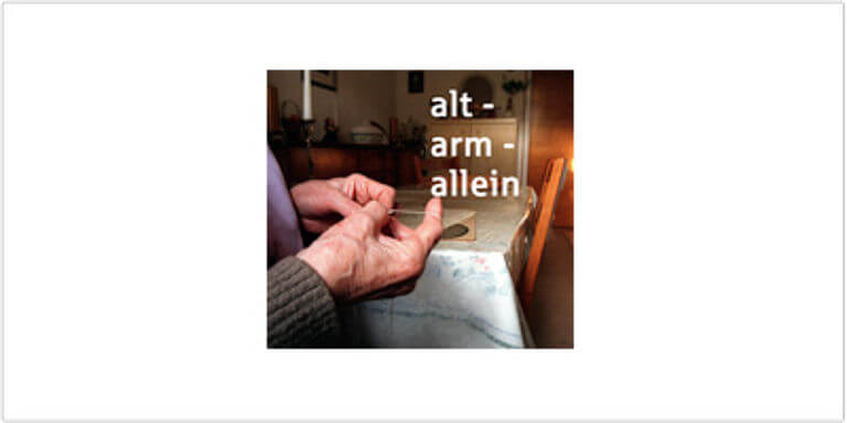 Logo: Alt-Arm-Allein